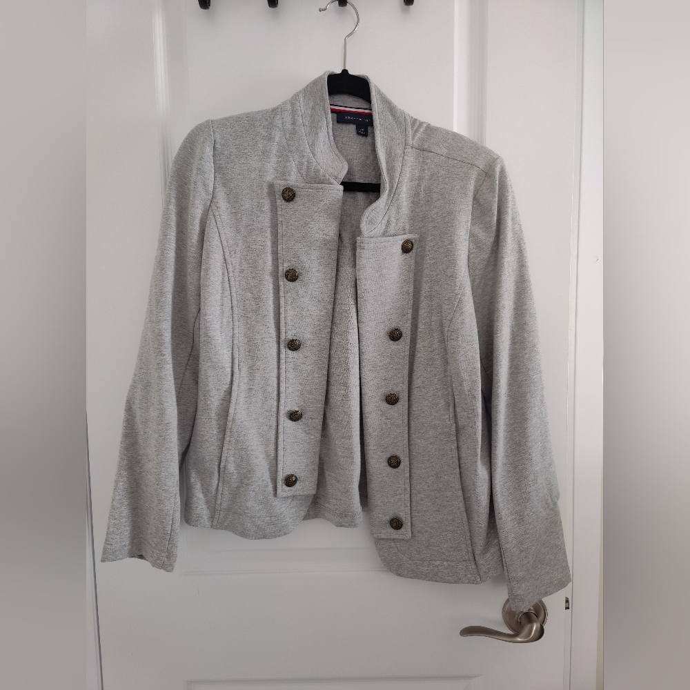 Tommy Hilfiger grey buttoned down blazer